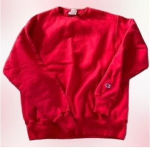 Champions red crewneck sweater size m